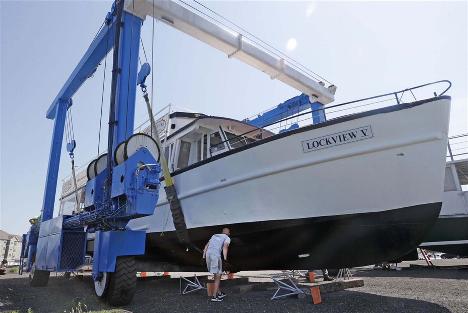 The Lockview V canal boat launches